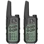 Pārnēsājamas rācijas Baofeng BF-T25E komplekts — 16 kanāli, 2×1400 mAh Li-Ion, VOX, LCD, zaļš, 2 gab.