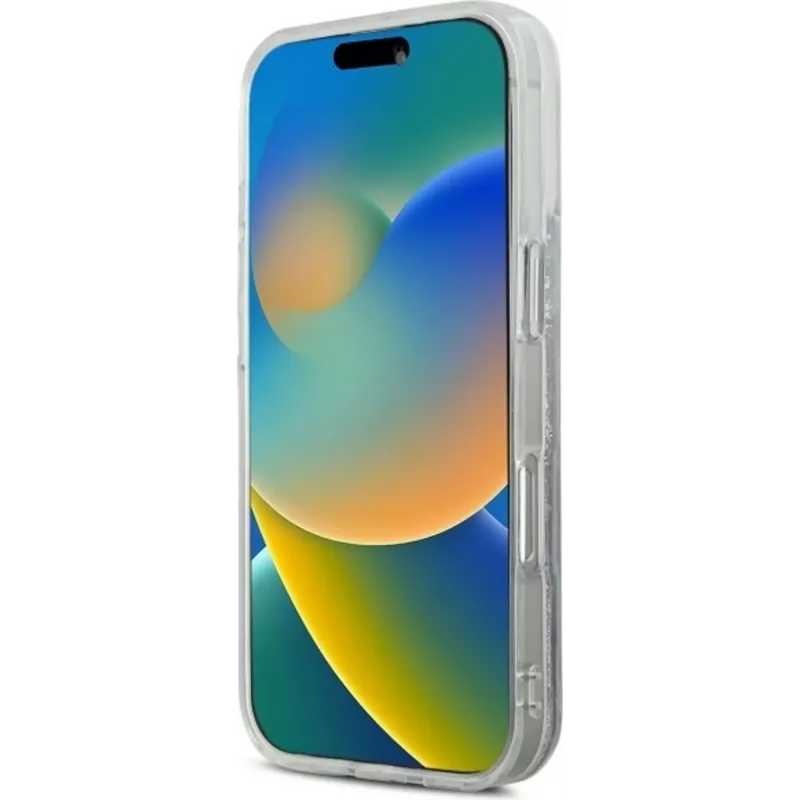 Karl Lagerfeld KLHMP16MLGKCSGH aizmugures vāciņš iPhone 16 Plus, TPU/PC, caurspīdīgs