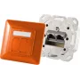 Kontaktligzda 2 x RJ-45 ShiverPeaks S/CONN 74280-O Cat6a 500 MHz oranža matēts metāls