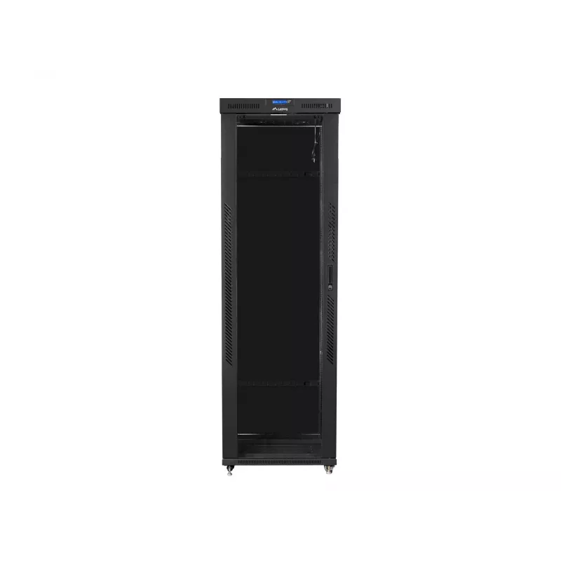 Rack skapis 19 collu LANBERG FF01-8247-12BL, 47U, 800x1200 mm, stikla priekšējās durvis