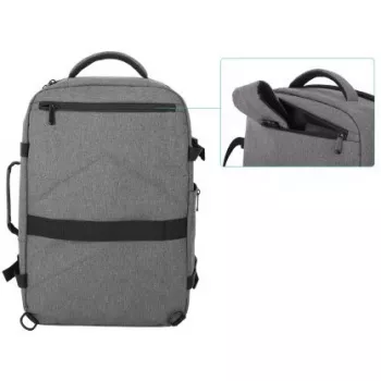 Mugursoma Manhattan Rome Notebook Travel 17.3 collu divas piedurknes 40L gaiši pelēka