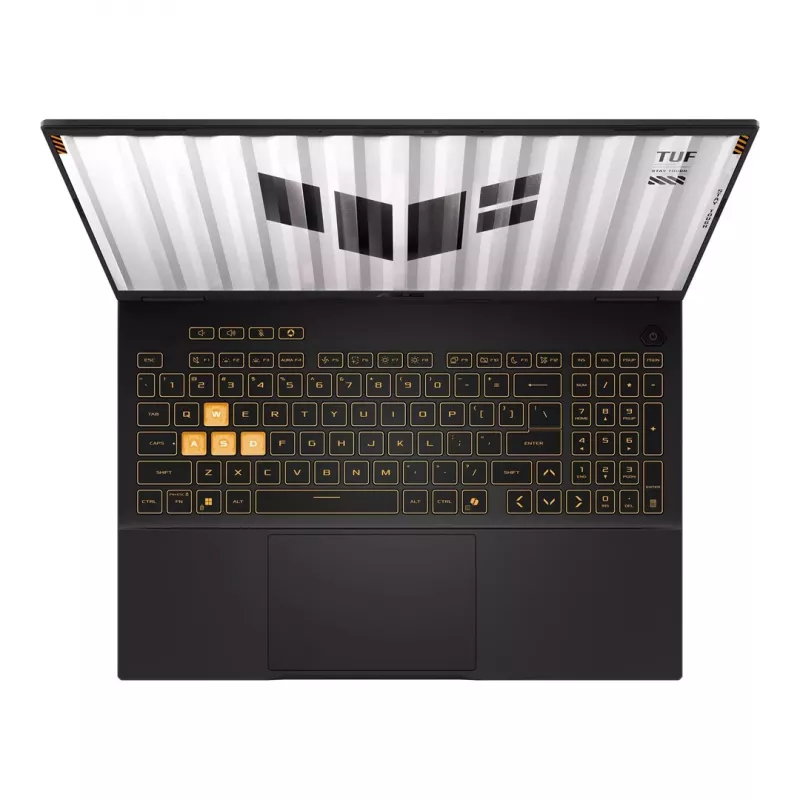 Pārnēsājamais dators ASUS TUF Gaming F16 FX608JMR — Intel i5-14450HX, 16 collu IPS 165Hz, 16GB RAM, 512GB SSD, RTX 5060