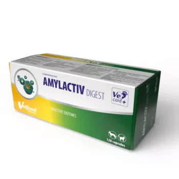 VetFood Amylactiv gremošanas atbalsts suņiem un kaķiem, 120 kapsulas
