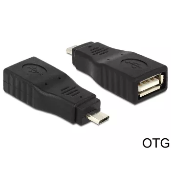 Dzimuma pārveidotājs Micro USB2.0-B uz USB2.0-A DeLOCK 65549