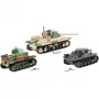 Būvkomplekts COBI Renault R35, Valentine IX, Panzer I – 595 detaļas