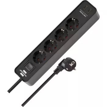 Pagarinātājs Brennenstuhl 1153240106 1,5m 4 kontaktligzdas Melns
