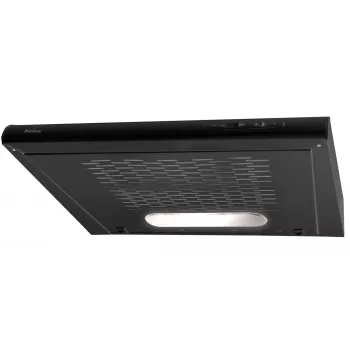 Iebūvējamā tvaika nosūcēja AMICA OSC6212B, 600 mm, maks. izsūkšana 163 m³/h, alumīnija tauku filtrs, LED, 3 ātrumi