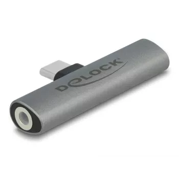 DeLOCK 64186 pārveidotājs USB Type-C uz USB Type-C + 3,5 mm, pelēks