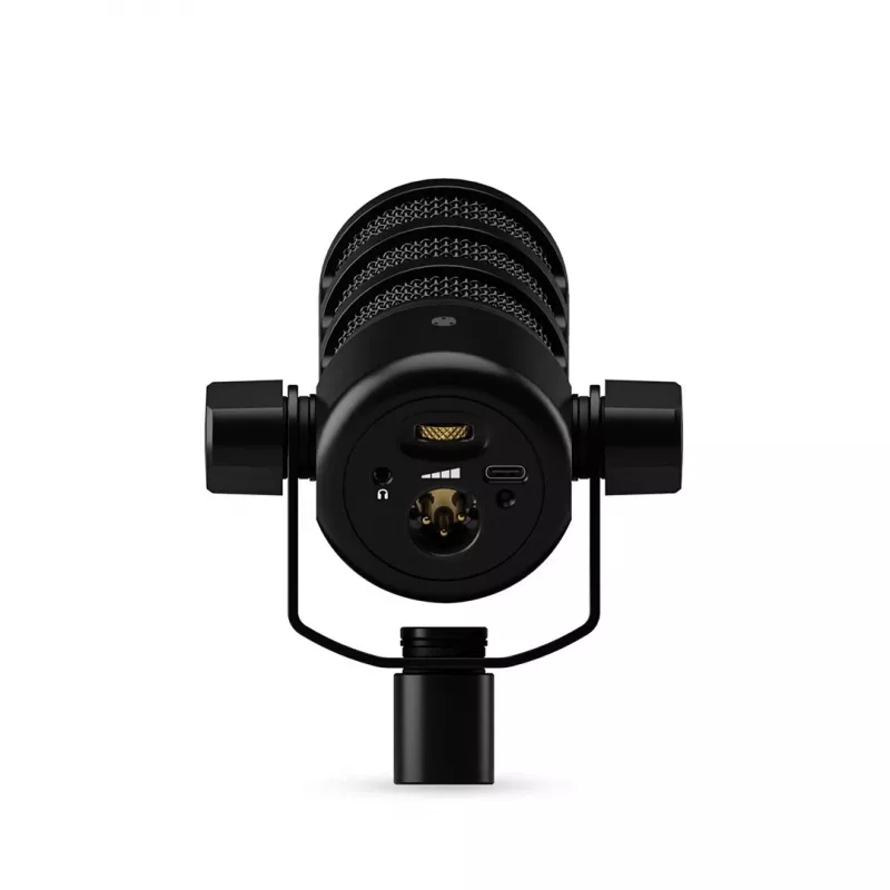 Studijas mikrofons RØDE PodMic USB — kardioīds XLR/USB, 24-bit/48 kHz, USB-C, austiņu izeja, rotējošs skaļums, melns