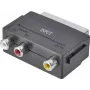 SpeaKa Professional RCA / SCART Adapter [3x RCA-Ligzda - 1x SCART-Spraudnis] Melns (SP-7869904)