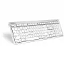 Logickeyboard SKB-CWMU-UK ALBA tastatūra, vadu, USB, QWERTY UK, sudraba/balta