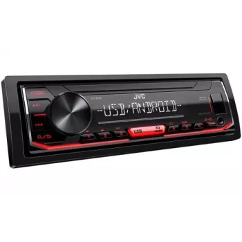 Automašīnas digitālais multivides uztvērējs JVC KD-X162 1 DIN, 200 W, 24 bitu DAC, FLAC/MP3/WAV/WMA, priekšējais USB Type-A, 3.5 mm, LCD 2 rindiņas, Melns