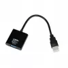 Video kabeļa adapteris IBOX HDMI Type A vīrietis uz VGA D-Sub sieviete, 1080p, melns, 105×25×20 mm