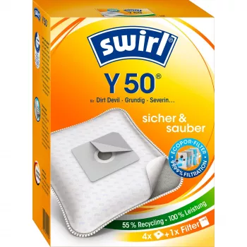 Swirl Y50 putekļsūcēja maisiņi - Balti - Dirt Devil - Progress - Samsung (1-7025-50)