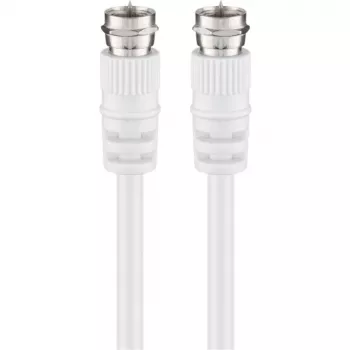Wentronic Goobay SAT savienojuma kabelis, balts, 1,5 m - F-spraudnis F-spraudnis (11721)