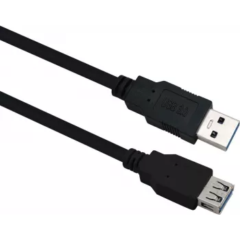 USB 3.0 pagarinātājkabelis Helos 288351, 2,0 m, melns, vīrietis-sieviete