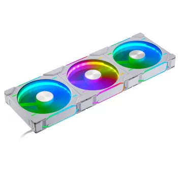 PHANTEKS D30-140 140mm ARGB korpusa ventilatori baltā krāsā 3 komplektā