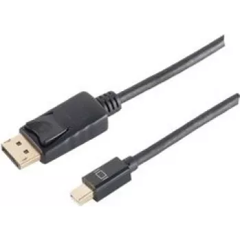 ShiverPeaks BS10-52025 Mini DisplayPort uz DisplayPort kabelis 1 m Melns