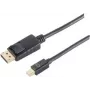 ShiverPeaks BS10-52025 Mini DisplayPort uz DisplayPort kabelis 1 m Melns