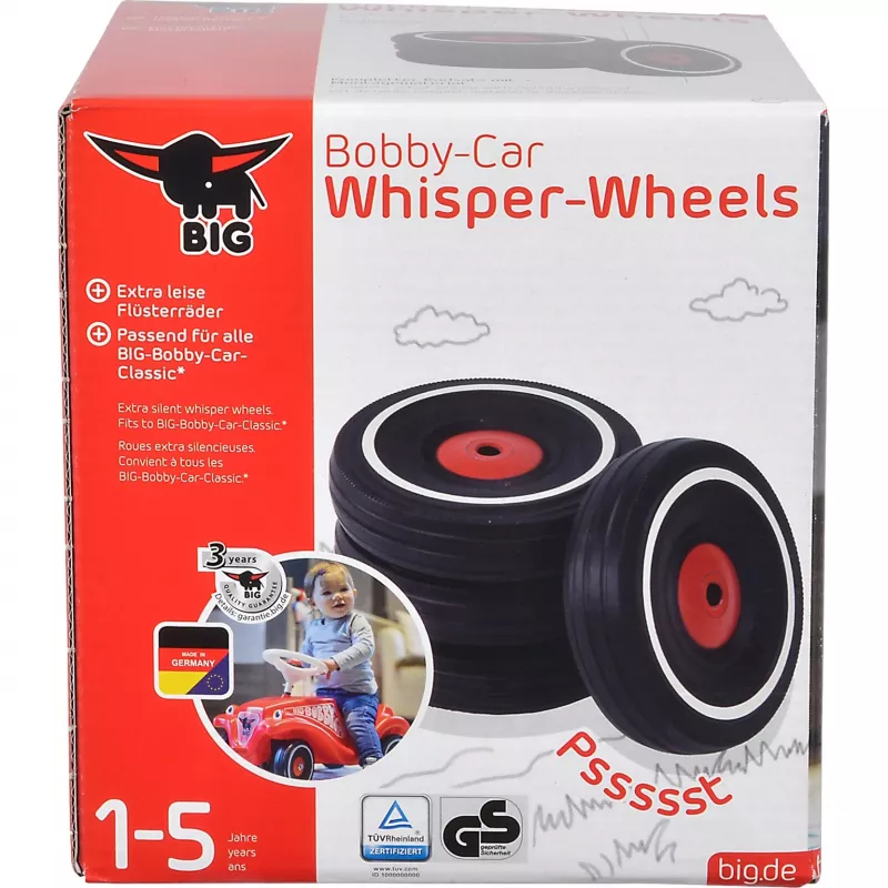 Rotaļu auto riepu komplekts Simba-Dickie BIG Bobby-Car Whisper Wheels, klusās ripas