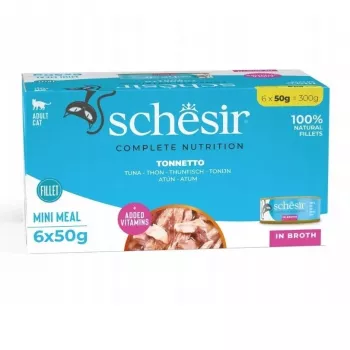 SCHESIR in cooking water Tuna - slapjā barība kaķiem - 6 x 50 g