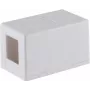 ShiverPeaks Flat Basic-S plastmasas plakana detaļa, balta, 30x50x30 mm