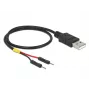 USB kabelis DeLOCK 85402 0,3 m USB A Melns