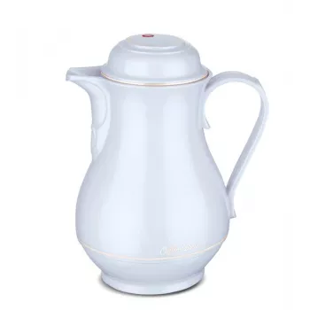 Termosa krūze ROTPUNKT 1.2 L, ziloņkaula krāsa — 24 h karstumam / 36 h aukstumam, roktura tvēriens, 199×255 mm