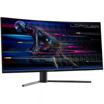 LC-Power LC-M34-UWQHD-165-C monitors 86,4 cm (34 inch) 3440 x 1440 pikseļi UltraWide Quad HD melns - sarkans