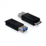 USB 3.0-A FM uz micro USB 3.0-B M adapteris DeLOCK 65183