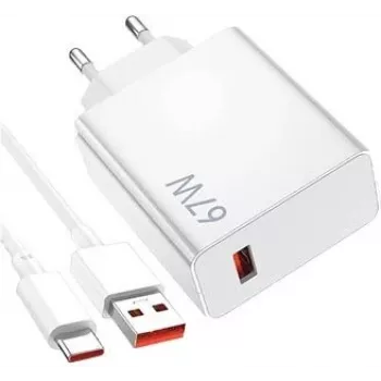 Lādētājs Xiaomi 40035 Smartphone Balts AC Iekštelpām USB Type-C 1 Ports