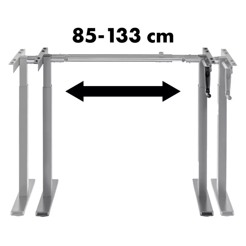 Manuāli augstumā regulējams galds MACLEAN MC-790NG — maks. slodze 60 kg, maks. augstums 120 cm