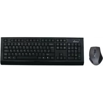 MediaRange MROS104 bezvadu tastatūras un peles komplekts, QWERTY GB, pelēks/melns (MROS104UK)