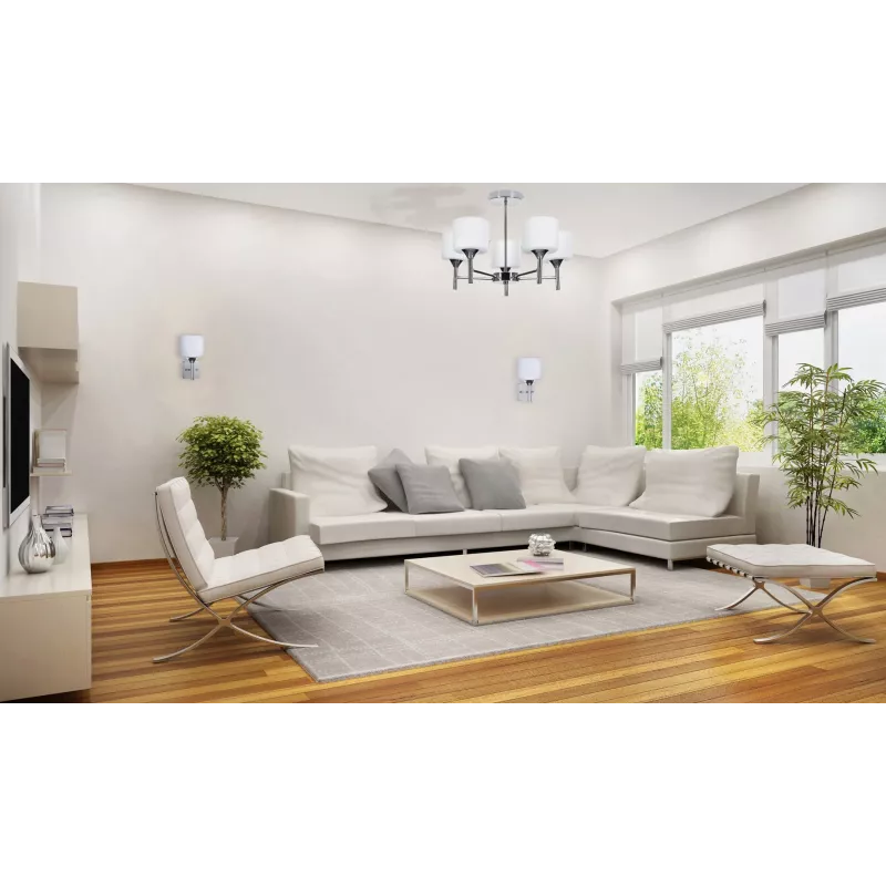 Klasiskā lustra piekaramā griestu lampa Activejet MIRA Chrome 5xE27 dzīvojamai istabai