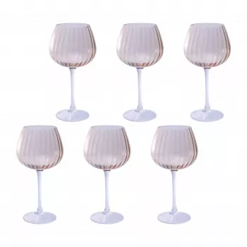 Dzeramo glāžu komplekts 6 gab. Rose&Tulipani U20177611N24-Z, 460 ml katra