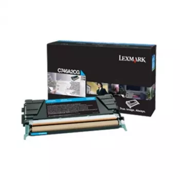Lāzera tonera kasetne Lexmark C746 C748 7K lpp Ciāna