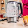 Cecotec Tējkanna ThermoSense 340 Clear, 2200 W, 1.7 L, stikla, 360° grozāma pamatne