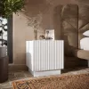 Naktsgaldiņš Cama 2 gab. LIVERTI 45x42x47 cm balts MDF/skaidu plātne
