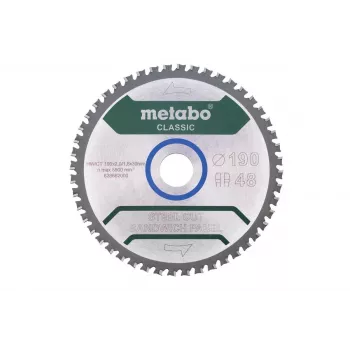 Metāla zāģa asmens Metabo FZ/FA 190 x 30 mm, 48 zobi, tērauds