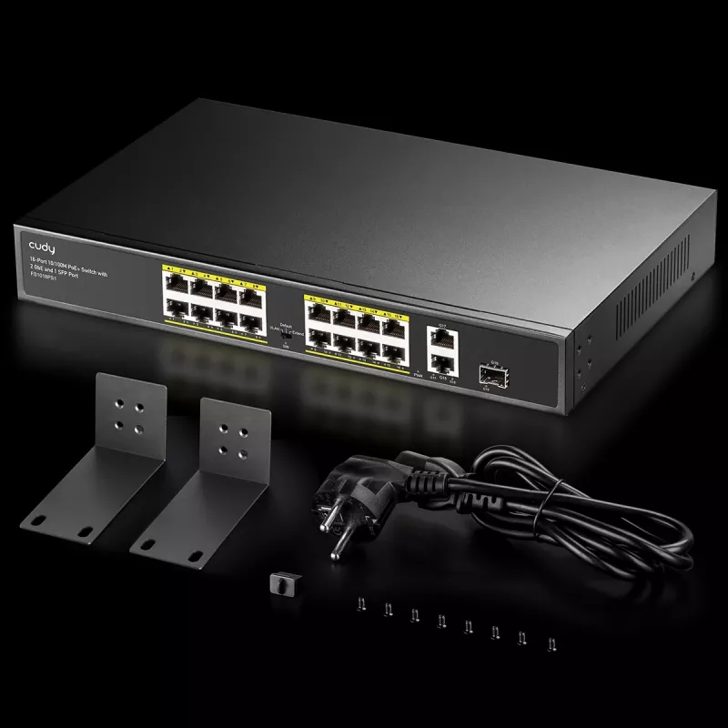 Cudy FS1018PS1 Slēdzis 18 Fast Ethernet porti PoE