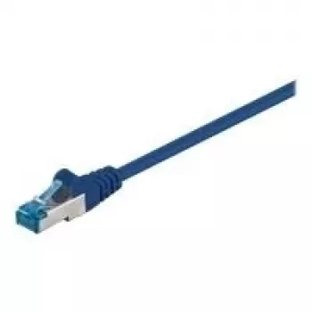 Wentronic Goobay CAT 6a Patch Kabelis, S/FTP (PiMF), Zils, 5 m - LSZH Halogēnbrīvs, Varš (93812)