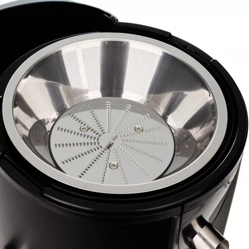 Centrbēdzes sulu spiede Adler AD 4127 — 1000 W, melna, ar sulas trauku, 3.9 kg