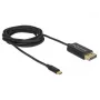 DeLOCK 83710 USB-C uz DisplayPort video adaptera kabelis, 2 m
