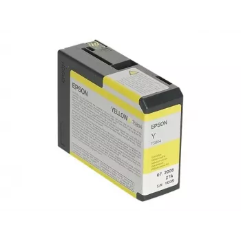 Epson oriģinālā dzeltenā tintes kasetne T580400, pigmenta tinte, 80 ml