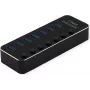 ROLINE USB3.2 Gen1 Hub, 7x A, porti atsevišķi izslēdzami (14.02.5057)