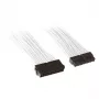SilverStone PP07-MBW - ATX barošanas pagarinātājkabelis - 24-pin (vīrišķais) - 24-pin (sieviešu) - 30cm - Balts