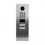 Video domofons DoorBird D2102KV — nerūsējošā tērauda āra bloks, IP65, kustības sensors 10 m, IR LED, PoE (IEEE 802.3af), 10/100 Mbit/s, 131×383×49.6 mm