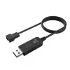 DC paaugstinošs sprieguma pārveidotāja kabelis Akasa AK-CBFA10-60BK USB uz 3-pin & 4-pin PC ventilatoram, 60 cm
