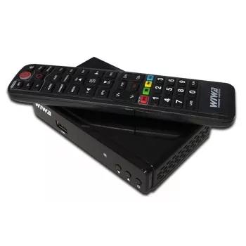 Set-top tuneris WIWA 2_275294 H.265 DVB-T/DVB-T2 HD, 1 uztvērējs, 470–860 MHz, HDMI 1.3, USB 2.0, SCART, melns
