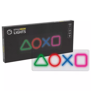 Gaming neon gaismas panelis MANTA SNL111MT – dekoratīvie LED simboli spēļu stacijai